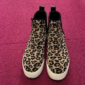 Steve Madden leopard sneakers. Barely worn. Size 7.5